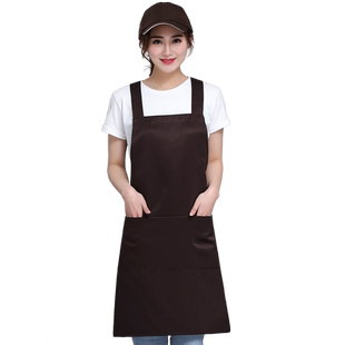 超市围裙工作服定制印logo印字生鲜水果店花店美甲时尚围腰女定做