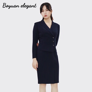 柏媛气质修身OL通勤职业连衣裙女2026新款酒店经理教师面试工作服