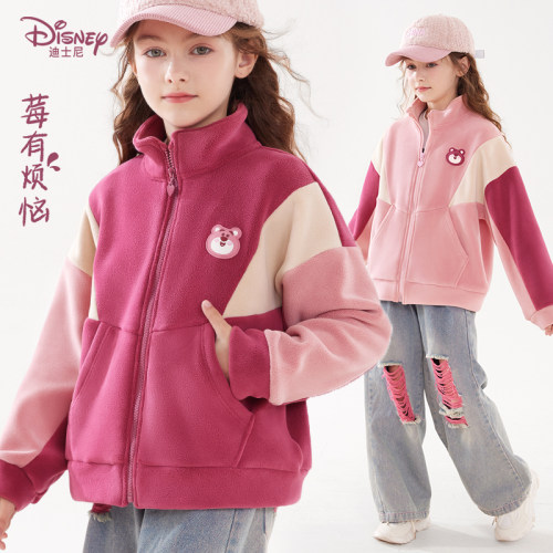 迪士尼春秋女童外套儿童棒球服