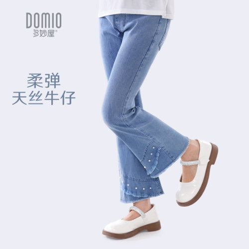 女童裤子儿童夏装薄款牛仔裤