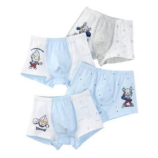 奥特曼儿童内裤男童纯棉平角短裤春夏薄款男孩四角宝宝小童三角裤