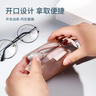 简约尼龙立体方形网纱零钱包大容量钥匙包卡片包零钱袋透明收纳袋