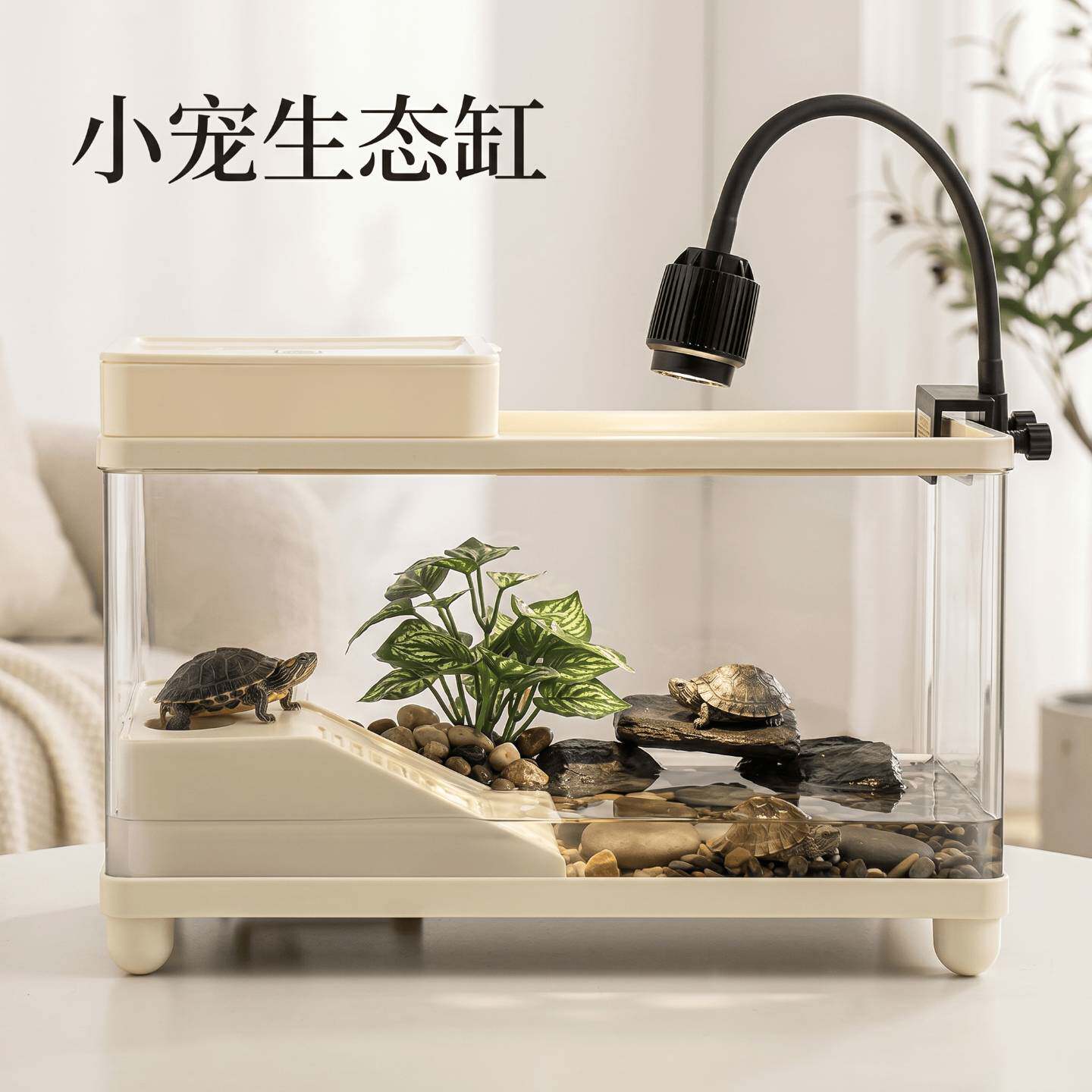 龙猫饲养盒爬宠小众宠物守宫箱仓鼠蜥蜴角蛙蛇蜘蛛生态螳螂缸塑料