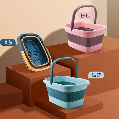 可折叠泡脚桶过小腿足浴器简易