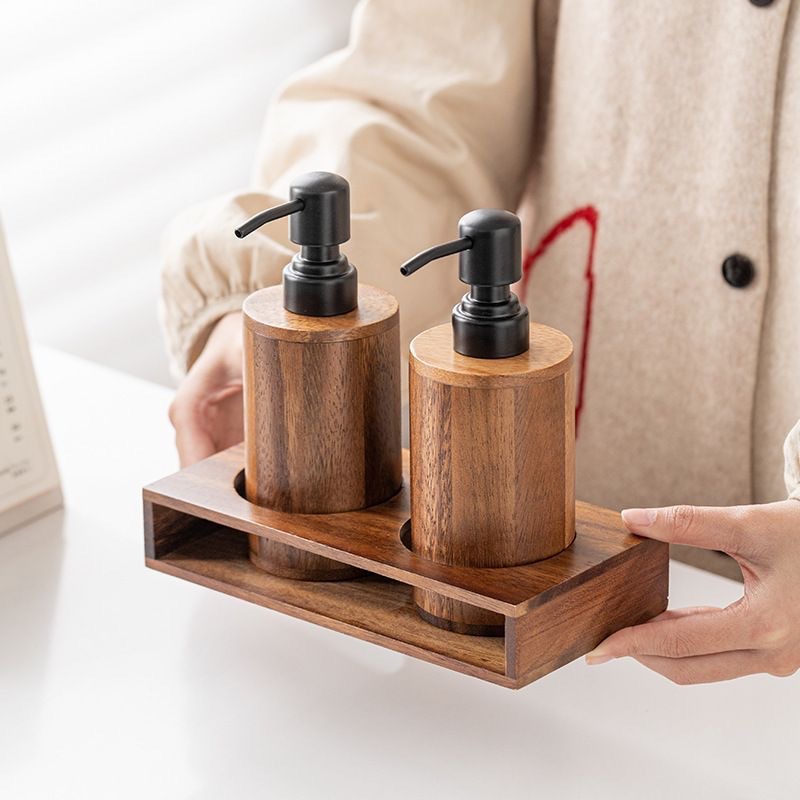 酒店洗手液瓶子泡沫胡桃木纹