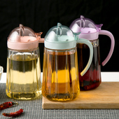 玻璃油壶厨房防漏装 小号油罐液体家用带盖酱油醋调料瓶 油瓶