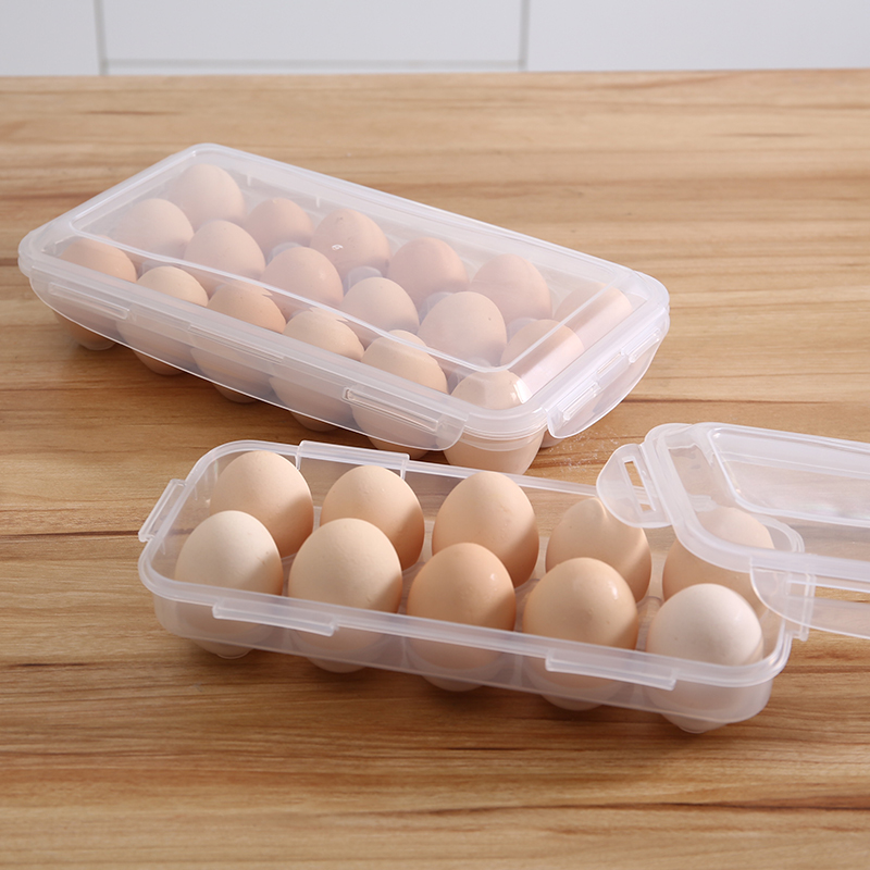 防摔透明塑料冰箱侧面鸡蛋盒