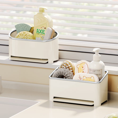 厨房沥水架水槽边海绵抹布台面