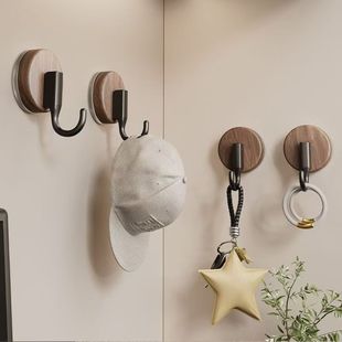 吸盘挂钩中古风门后挂衣钩衣柜钥匙挂件卫生间厨房门后墙上毛巾单