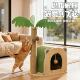 新品 椰树猫窝小爬架一体跳台猫咪躲藏小屋猫抓板磨爪不掉屑房子窝