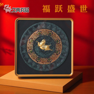 福跃盛世客厅玄关足金唐马摆件办公室桌面摆件西安文创精致挂饰
