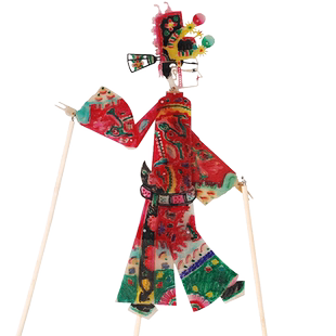 皮影工艺品 动感皮影带操作杆 手工艺品中国特色礼品送小朋友礼物