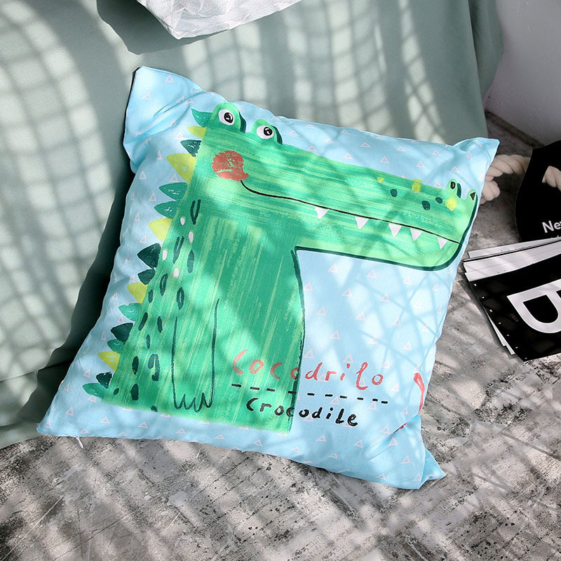 小鳄鱼抱枕套卡通可爱字母动物儿童房生日礼物抱枕玩具不含芯靠枕|ruв категории домашний ткань, подушка/подушка - от Buy2taobao.com для оказания профессиональной услуги покупки агента Taobao