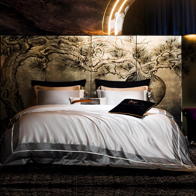 重磅帝王真丝四件套100%桑蚕丝床笠床单被套床品丝绸高端床上用品,床上用品,床品套件/四件套/多件套,淘宝优惠券,粉丝福利购,淘宝优惠卷