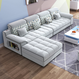 北欧简约科技布艺沙发小户型直排组合客厅家用现代轻奢 2022年新款
