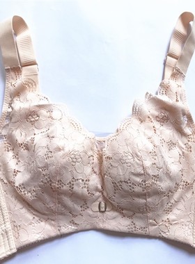 蕾丝抹胸防走光薄款舒适无钢圈文胸罩聚拢调整型收副乳女内衣6871