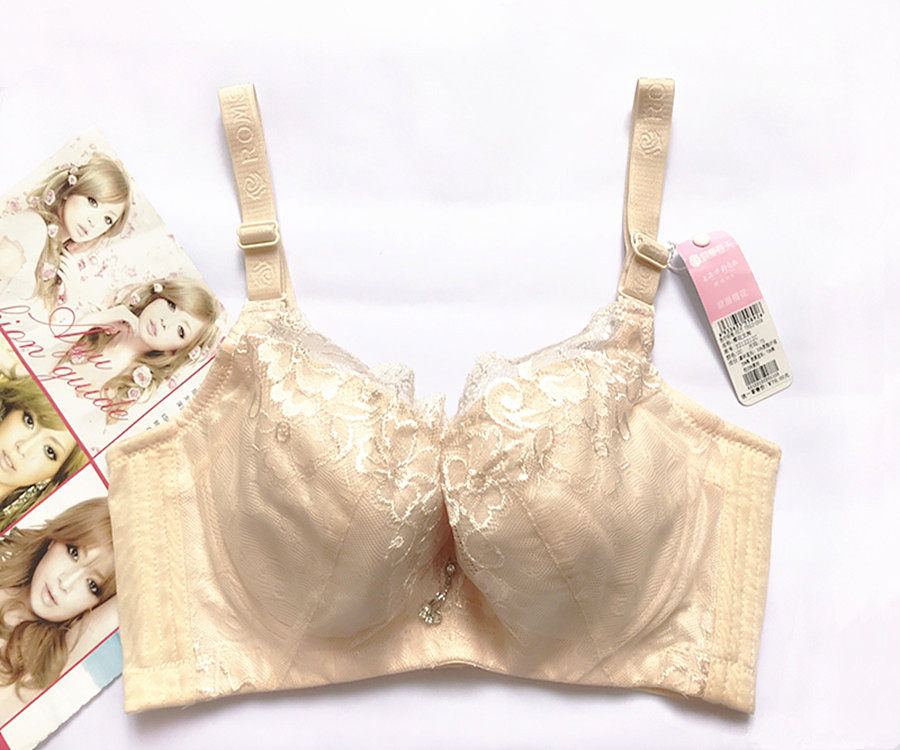 蕾丝棉薄杯舒适透气有钢圈文胸浪漫春天2212聚拢调整型收副乳内衣