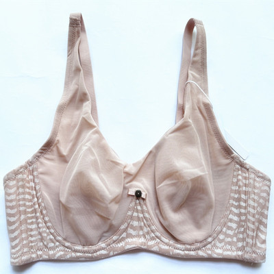 品牌网纱印花兔耳朵薄杯软钢圈文胸罩聚拢调整收副上托女内衣2641