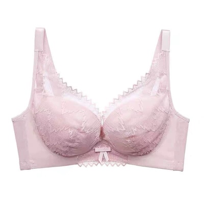 品牌蕾丝薄款舒适桑蚕丝内里软钢圈文胸罩聚拢调整型女士内衣256