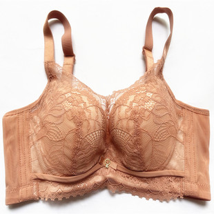 品牌蕾丝中薄舒适软钢圈文胸罩聚拢调整型收副乳上托女士内衣2552