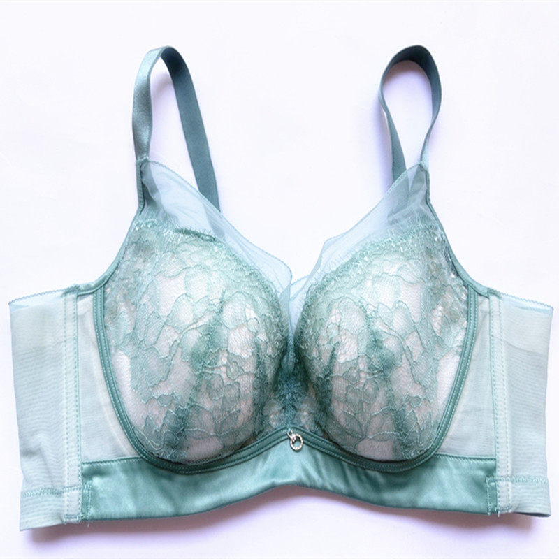 品牌蕾丝薄款舒适软钢圈文胸罩聚拢调整型收副乳上托女士内衣2507