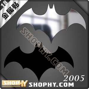 2005年蝙蝠侠Batman历年标志金属汽车贴纸尾箱贴划痕贴自行车18
