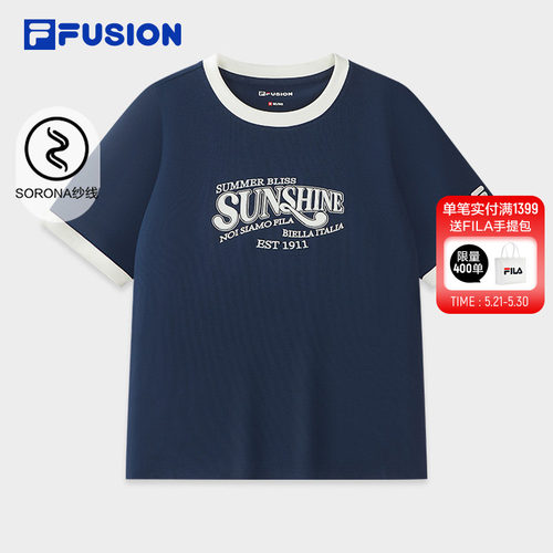 FILAFUSION斐乐女子短袖T