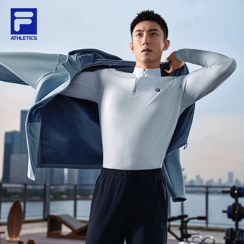 FILA斐乐男子运动长袖T