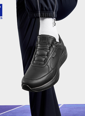 柔云3|王阳同款FILA斐乐BOA跑鞋男鞋新款牛皮防水运动鞋黑色