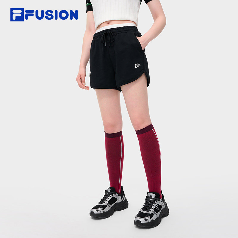 FILAFUSION斐乐女子针织短裤