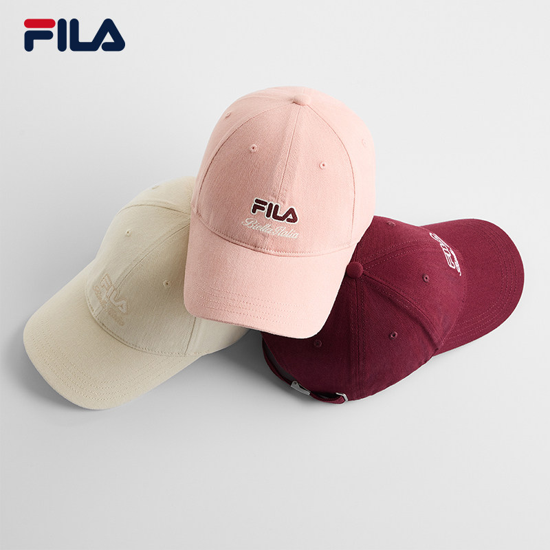 FILA 斐乐官方女帽棒球帽2025冬新款休闲帽子遮阳帽鸭舌帽运动帽