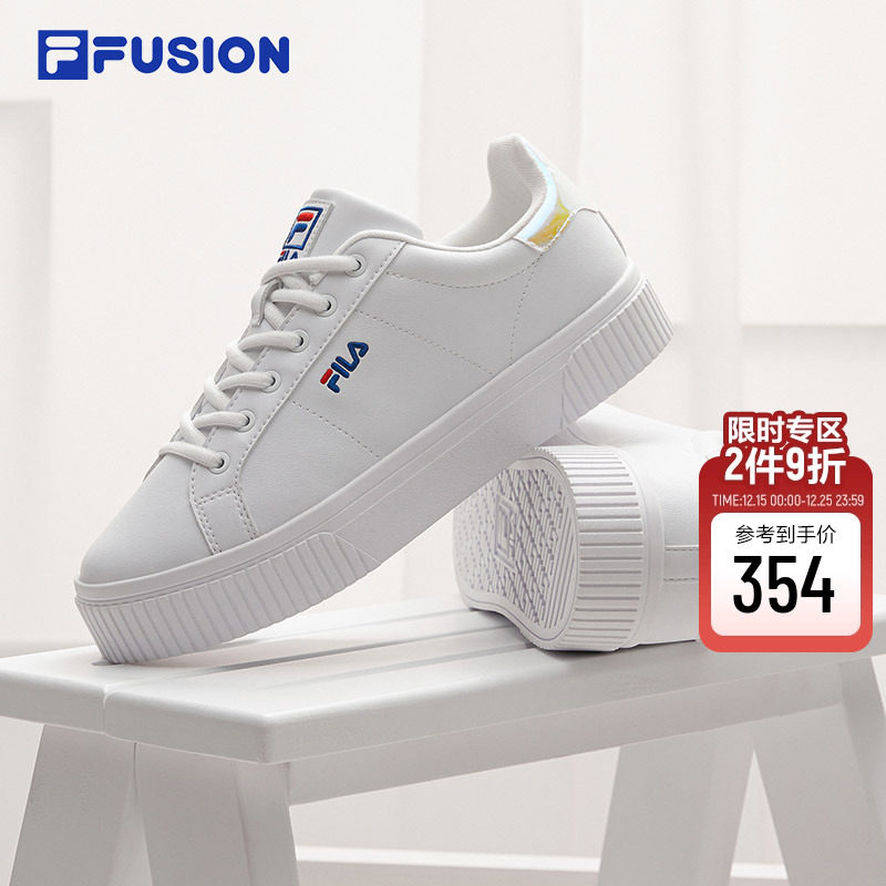 FILA FUSION斐乐小白鞋女板鞋秋季新款正品白色运动鞋子男鞋女鞋