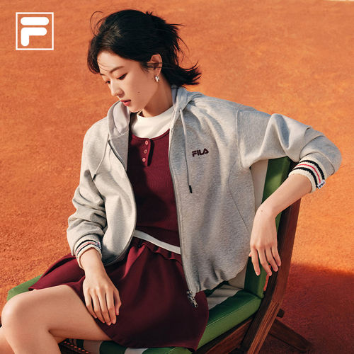 FILA斐乐针织连帽外套