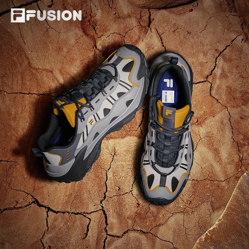 山脉鞋2冬季版丨FILA FUSION斐乐潮牌男鞋户外登山鞋新款运动鞋女