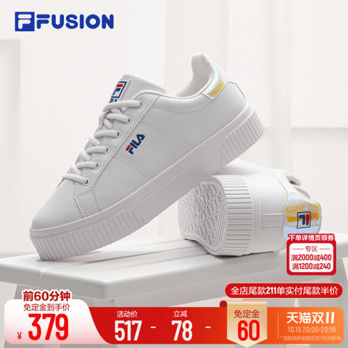 FILAFUSION情侣小白鞋男鞋女鞋