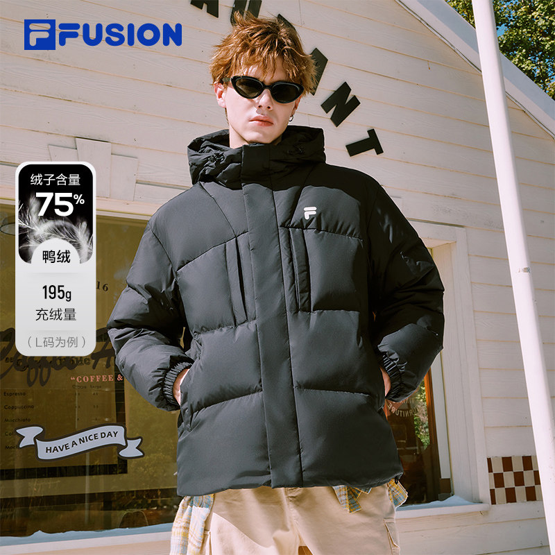 斐乐FOB羽绒服丨FILA FUSION情侣羽绒服26冬季男女款防风保暖外套