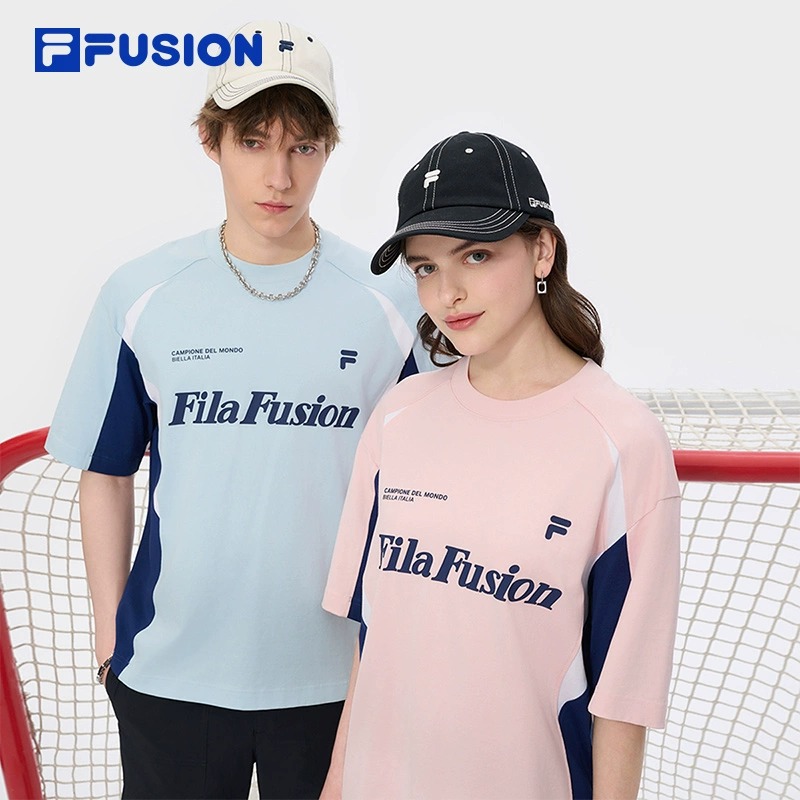 FILAFUSION斐乐中性针织短袖衫