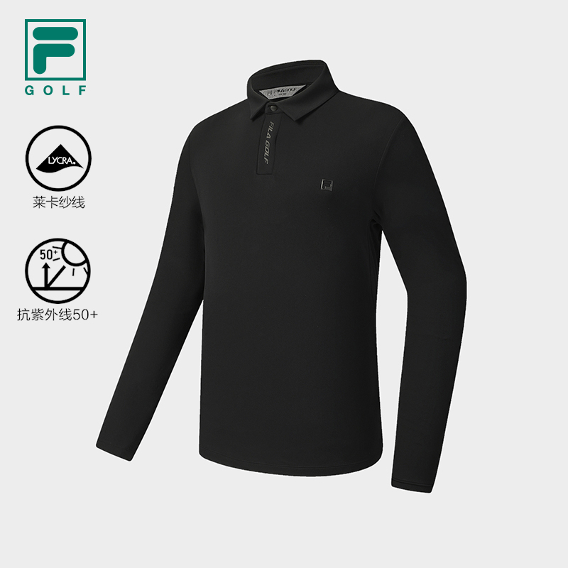 FILA斐乐针织长袖POLO衫