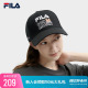 棒球帽2024夏新款 FILA 休闲帽子运动帽遮阳帽 时尚 斐乐官方情侣款