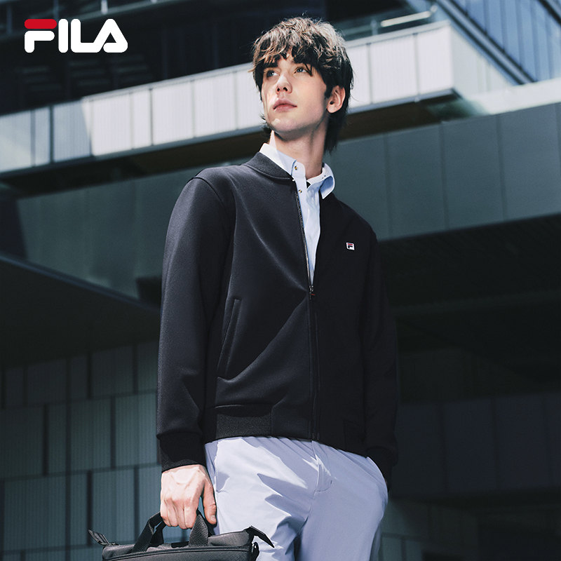 FILA斐乐棒球领夹克男商务外套