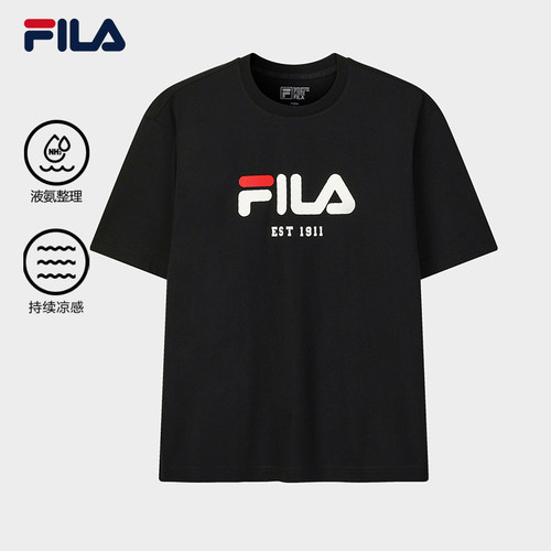 FILA斐乐男女同款针织短袖衫