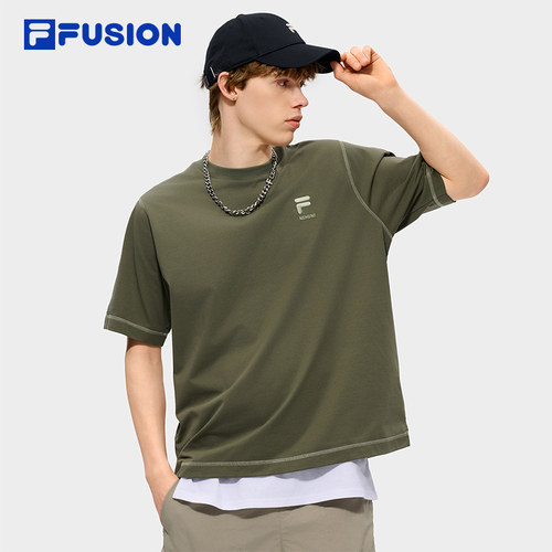FILAFUSION斐乐男士针织短袖衫
