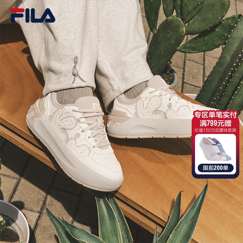 FILA 斐乐官方女鞋CACTI 摩登板鞋2025秋季新款仙掌鞋时尚休闲鞋