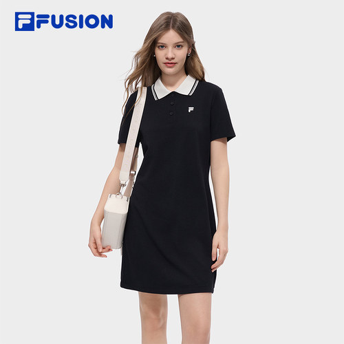 FILAFUSION斐乐潮牌针织连衣裙