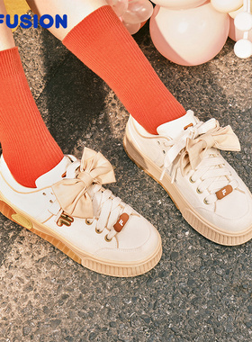 FILA FUSION斐乐潮牌女鞋STACK场下滑板鞋官方旗舰正品厚底运动鞋