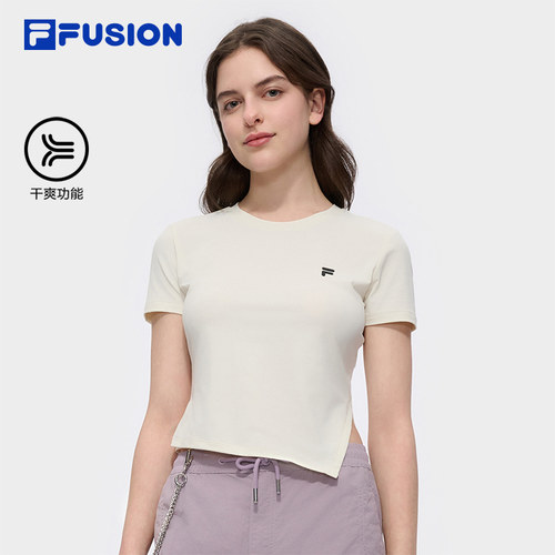 FILAFUSION斐乐t恤女短袖上衣