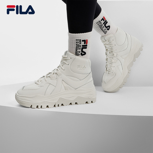 斐乐女鞋 运动鞋 高帮革面老爹鞋 厚底靴子休闲鞋 官方旗舰正品 FILA