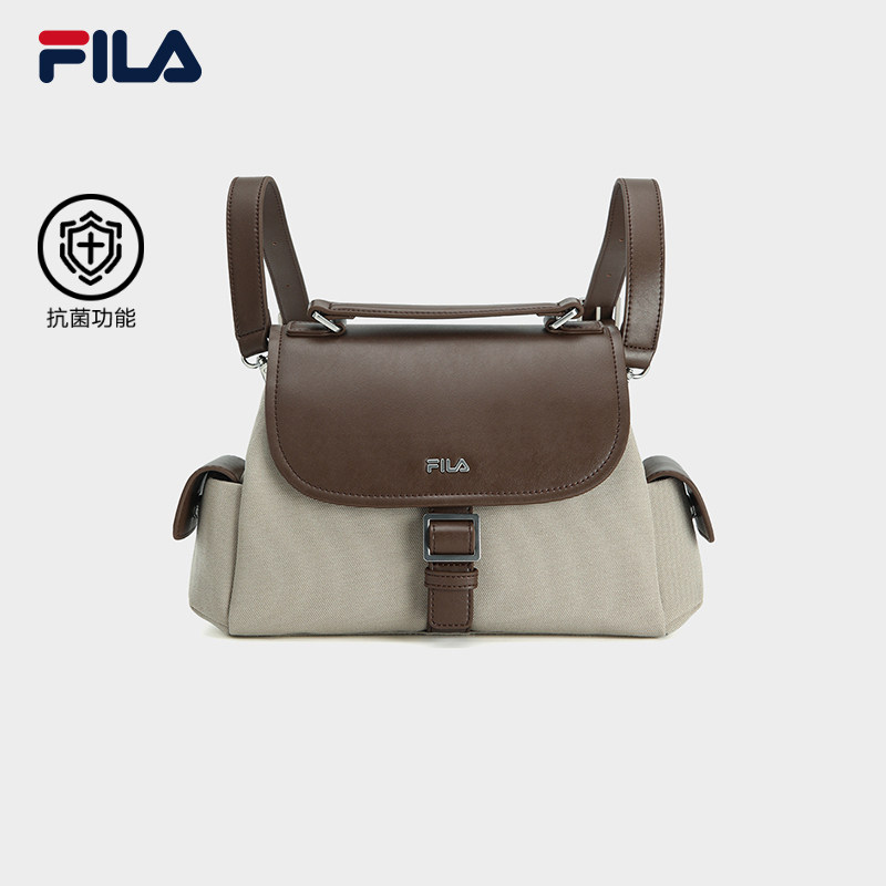 墩墩包|FILA 斐乐官方女包新款背包时尚休闲包复古通勤单肩包挎
