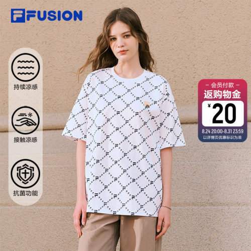 FILAFUSION斐乐情侣短袖T