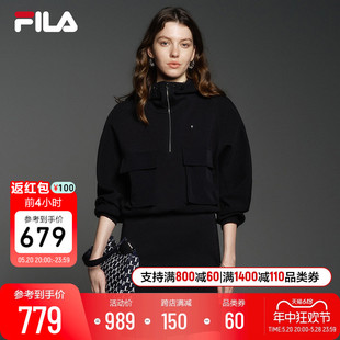 Emerald斐乐女士连衣裙两件套2024春季 FILA 新款 时尚 基础宽松裙子